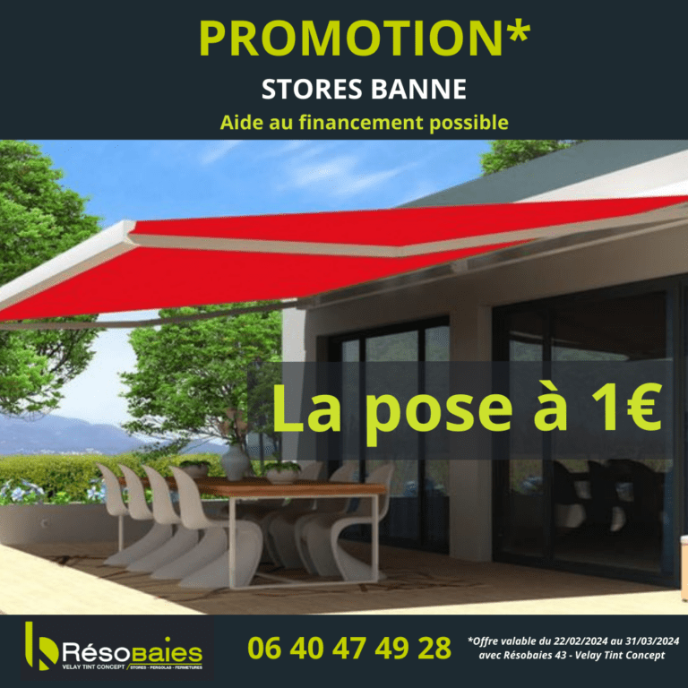 Installer un store à Aurec sur Loire - Promotion pergola Rhône Alpes