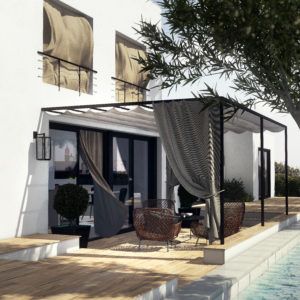 Pergolas : Pergola toile