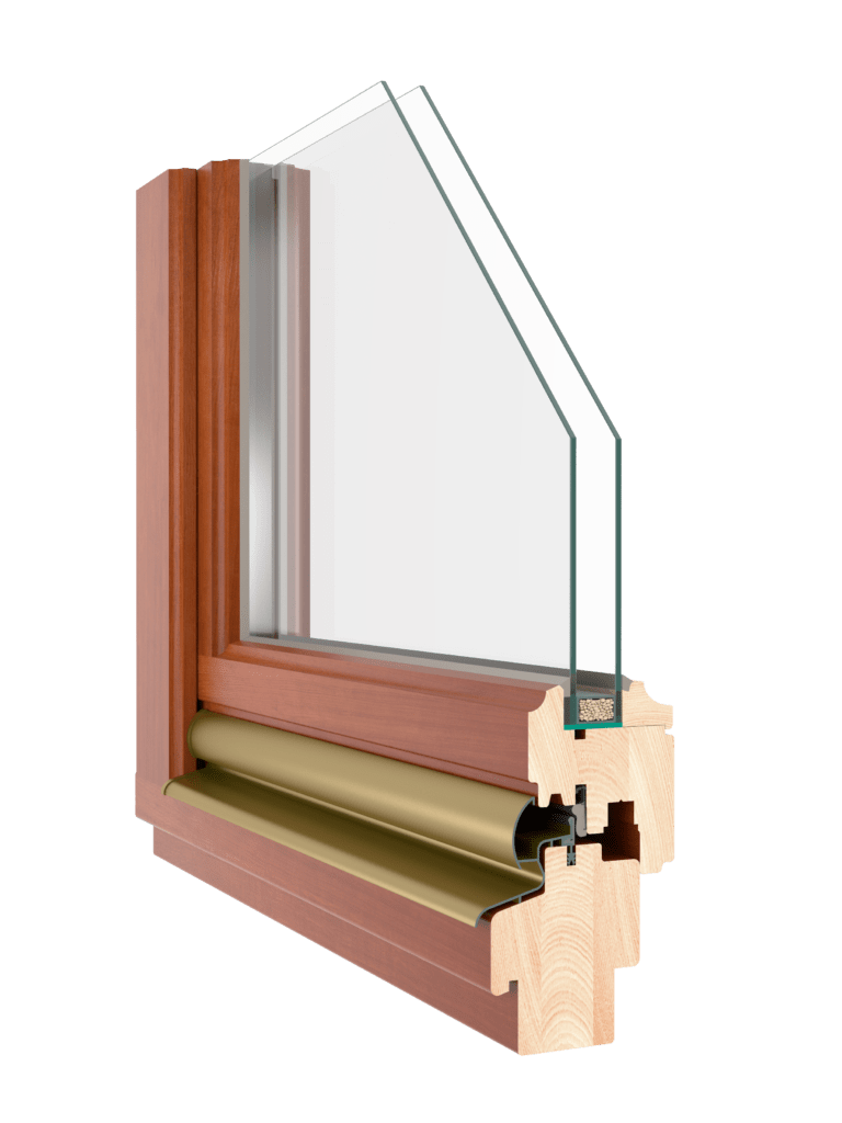 angle fenêtre mixte bois alu