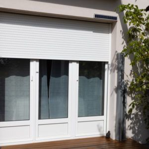 volet roulant solaire blanc Linas resobaies